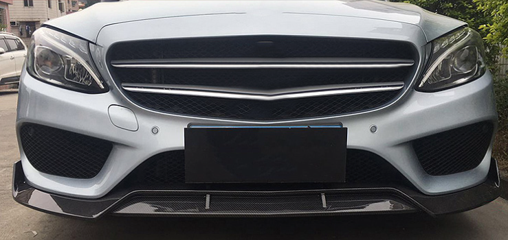 Front Lip For Mercedes Benz C Class W205 Carbon Fiber FREE SHIPPING